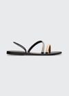 Ancient Greek Sandals Polytimi Chain Diamante Strap Sandal In Black