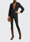 Theory Precision Ponte Boyfriend Blazer In Blk
