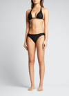 Seafolly Longline Triangle Bikini Top In Ecru