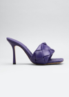 Bottega Veneta The Lido Intrecciato Leather Sandal In Unicorn