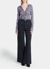Isabel Marant Lemony Black Five-pocket Jeans With Logo Patch In Cotton Denim Woman In Ecru