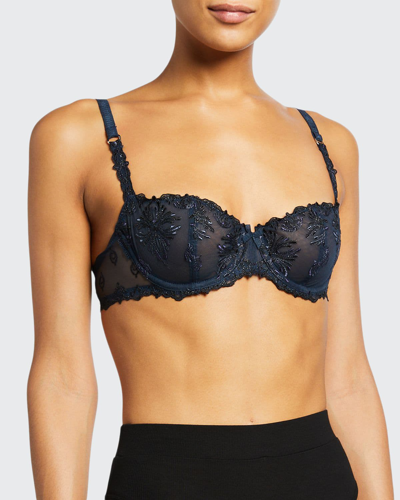 Chantelle Champs Elysees Lace Demi Bra In Black