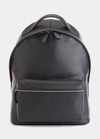 Royce New York Personalized Leather Executive 13" Laptop Backpack In Black
