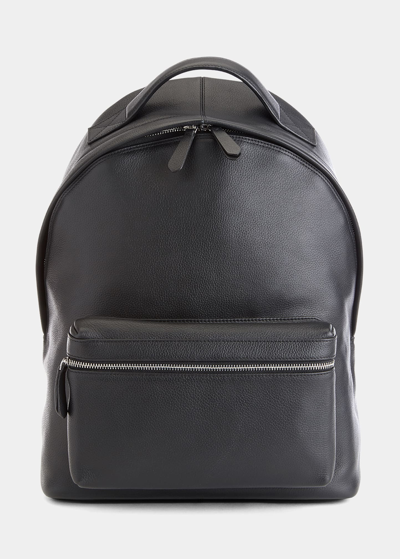 Royce New York Personalized Leather Executive 13" Laptop Backpack In Black