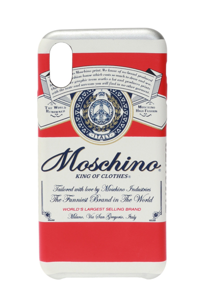 Moschino Budweiser Iphone X / Xs Cover In Multicolor