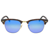Ray Ban Rb3016 Sand Havana On Arista Sunglasses In Grey Mirrored Blue