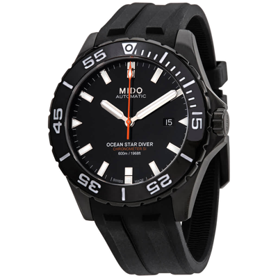 Mido Ocean Star Diver Automatic Black Dial Mens Watch M0266083705100 In Black / Grey