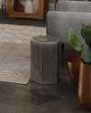 Jamie Young Porto Side Table In Azure Ceramic