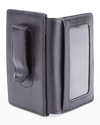 Royce New York Personalized Leather Money Clip Wallet In Black