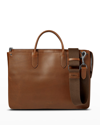 Shinola Men's Slim Traveler Leather Briefcase