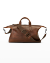 Shinola Men's Canfield Classic Holdall Navigator Duffel Bag In Med Brown