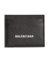 Balenciaga Men's Calfskin Cash Card Holder In Orange Mul