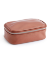 Royce New York Leather Tech Accessory Travel Storage Case In Tan