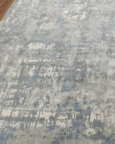 Exquisite Rugs Pismo Hand-loomed Rug, 5' X 8' In Gray/blue