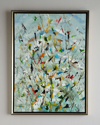 John-richard Collection The Confetti Garden Original Oil Painting By Jinlu