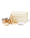 Aerin Classic Shagreen Bar Set, Cream