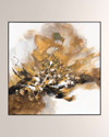 John-richard Collection Gilt And Charcoal Small Wall Art By Chen Qi