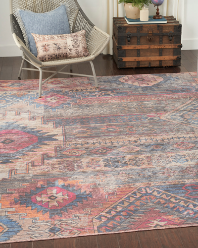 Nourcouture Simone Washable Rug, 9' X 12' In Multicolor