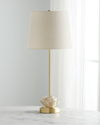 Regina Andrew Flower Ceramic Table Lamp With Natural Brass Base