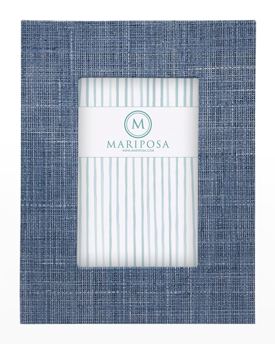 Mariposa Jute Frame, Heather Blue - 4" X 6"