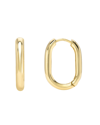 Zoe Lev Jewelry 14k Gold Thick Oval Hoop Earrings