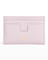 Tom Ford Classic Tf Leather Card Case In Lilac