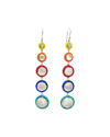 Ippolita Lollipop Carnevale 5-drop Earrings In Sterling Silver With Mother-of-pearl Doublets And Ceramics In Mother Of Pearl