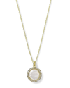 Ippolita 18k Yellow Gold Lollipop Mother-of-pearl & Rock Crystal Doublet & Diamond Pendant Necklace, 16-18 In Mother Of Pearl