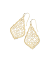 Kendra Scott Addie Statement Earrings In Gold Metal