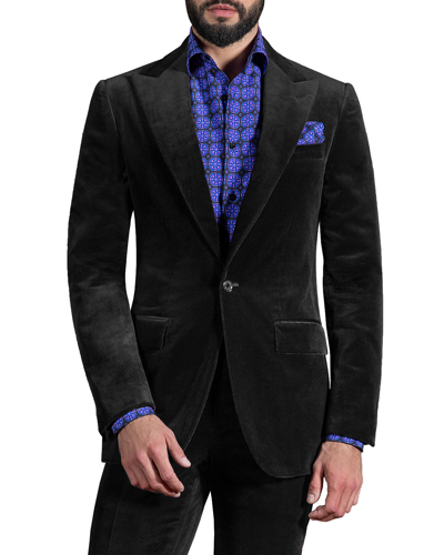 Stefano Ricci Men's Velvet 2-button Sport Coat In Black