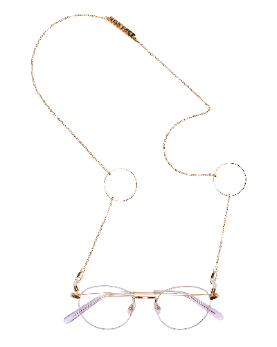 Frame Chain Loop De Loop Eyeglass Chain In Yellow Gold