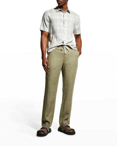 Vince Men's Lightweight Hemp Pants In Feathergrass