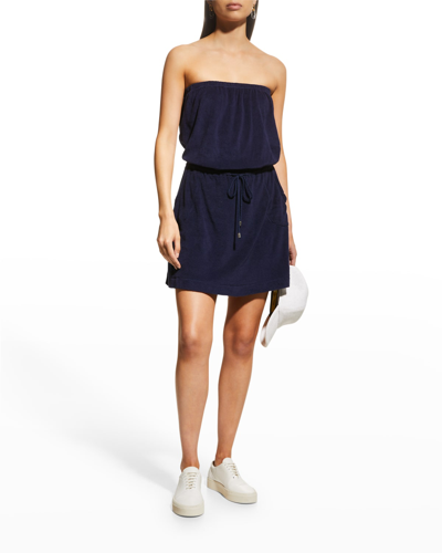 Tommy Bahama Beach Terry Bandeau Dress In Mare Navy | ModeSens