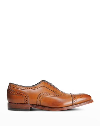 Allen Edmonds Strandmok Medallion Toe Weatherproof Oxford In Walnut