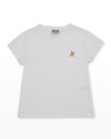 Golden Goose Kids' Girl's Star T-shirt In Whitegold