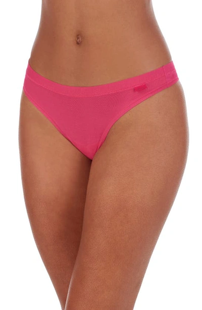 Dkny Stretch Modal Thong In Beet