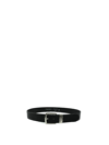 EMPORIO ARMANI LEATHER BELT WITH LOGOED BUCKLE