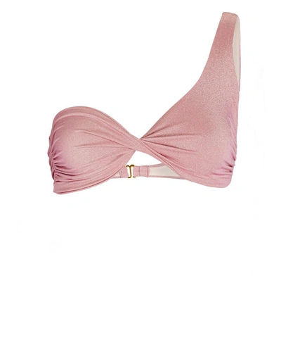Baobab Ola One-shoulder Bikini Top In Pink