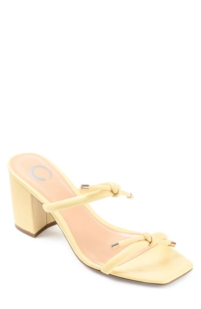 Journee Collection Tru Comfort Jess Heeled Sandal In Yellow