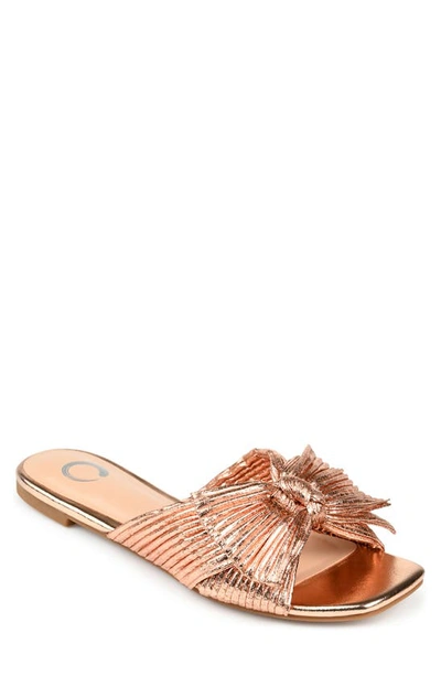 Journee Collection Serlina Sandal In Rose Gold