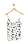 Renee C Sleeveless Cowl Neck Tank In Ivory