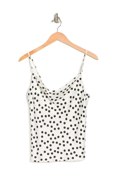 Renee C Sleeveless Cowl Neck Tank In Ivory