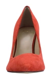 Marc Fisher Ltd Sassie Pointed Toe Pump In Medium Red Suede