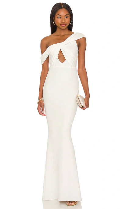 Katie May Delilah Asymmetric Gown In Ivory