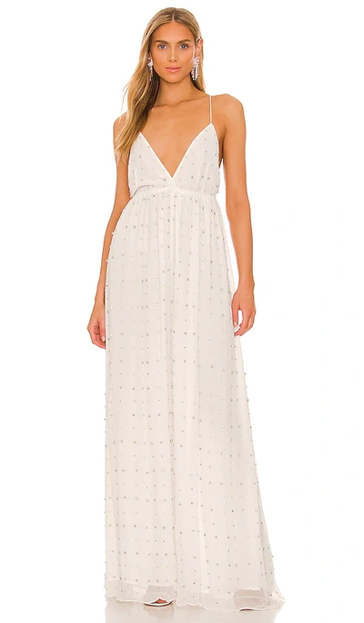 Retroféte Zadie Embellished Dress In White