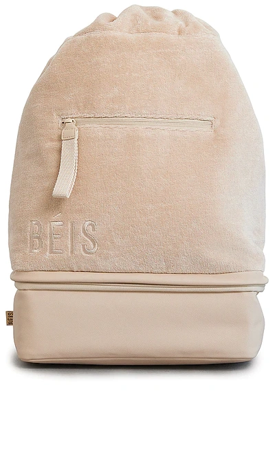 Beis The Terry Cooler Backpack In Beige