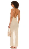 Flook The Label Diem Dress In Metallic Gold | ModeSens