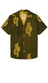 Oas Mezcal Cuba Shirt In Dark Green