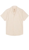 Oas Grey Zig Shirt In Taupe