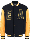 EMPORIO ARMANI COLOUR-BLOCK LOGO BOMBER JACKET